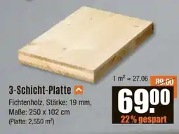 V Baumarkt 3-Schicht-Platte Angebot