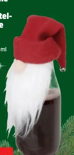 Thomas Philipps Glas Flasche mit Wichtelmütze Angebot