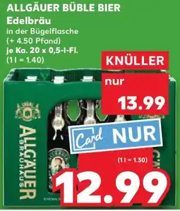 Kaufland ALLGÄUER BÜBLE BIER Edelbräu Angebot