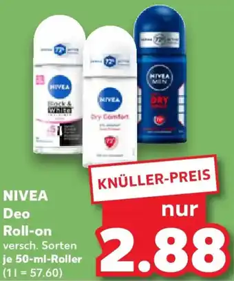 Kaufland NIVEA Deo Roll-on Angebot