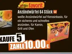 V Baumarkt favorit Anzündwürfel 64 Stück Angebot