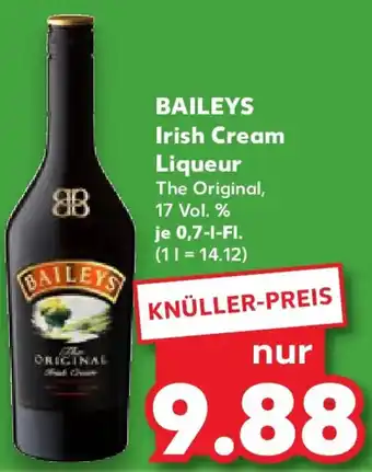 Kaufland BAILEYS Irish Cream Liqueur Angebot