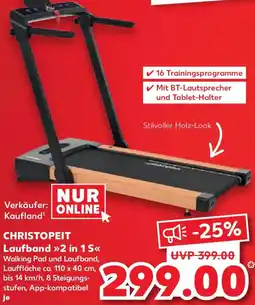 Kaufland CHRISTOPEIT Laufband 2 in 1 S Angebot