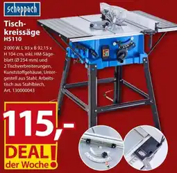 Sonderpreis Baumarkt Scheppach Tischkreissäge HS110 Angebot