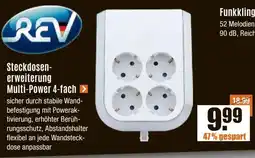 V Baumarkt REV Steckdosenerweiterung Multi-Power 4-fach Angebot