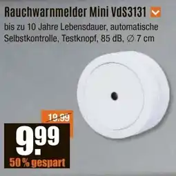 V Baumarkt Rauchwarnmelder Mini VdS3131 Angebot