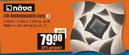 V Baumarkt näve LED-Deckenleuchte Liora Angebot