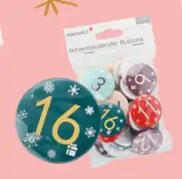 Rossmann Deko Welt Adventskalender Buttons Angebot
