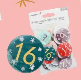 Rossmann Deko Welt Adventskalender Buttons Angebot