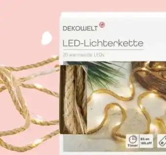 Rossmann Deko Welt LED-Lichterkette Sisal Angebot
