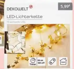 Rossmann Deko Welt LED-Lichterkette mit Sternen Angebot