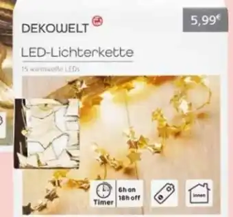 Rossmann Deko Welt LED-Lichterkette mit Sternen Angebot