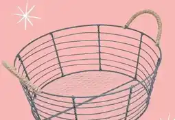 Rossmann Deko Welt Drahtkorb mit Jute Angebot