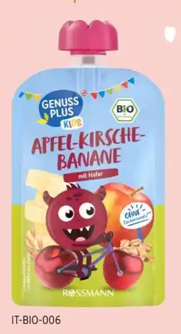Rossmann Genuss Plus Kids Bio Quetschbeutel Angebot