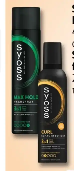 Rossmann Syoss Haarspray Angebot