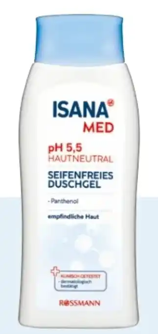 Rossmann Isana Med Seifenfreies Duschgel pH 5,5 Angebot