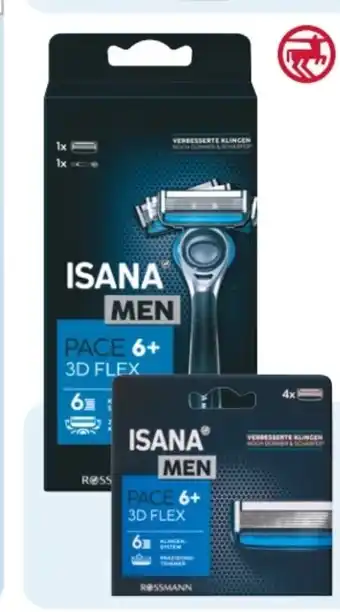 Rossmann Isana men Pace 6+ Rasierer Angebot