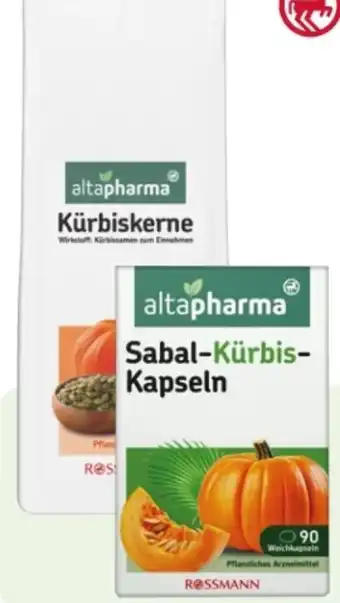 Rossmann Altapharma Kürbiskerne Angebot