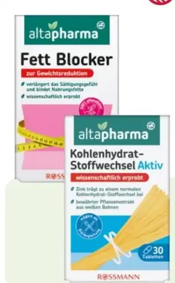 Rossmann Altapharma Kohlenhydrat-Stoffwechsel Aktiv Angebot