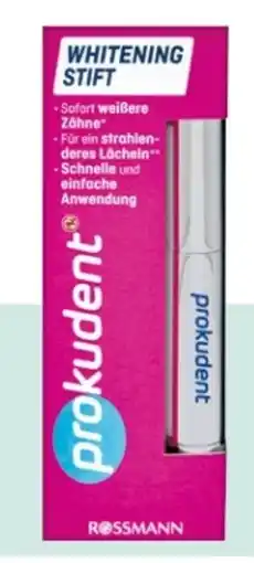 Rossmann Prokudent Whitening Stift Angebot