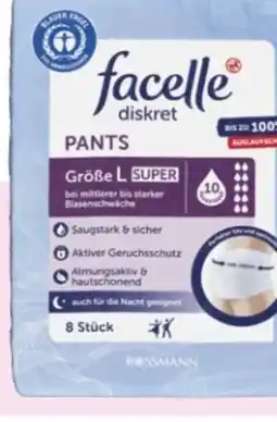 Rossmann Facelle Diskret Hygiene-Pants Super Angebot
