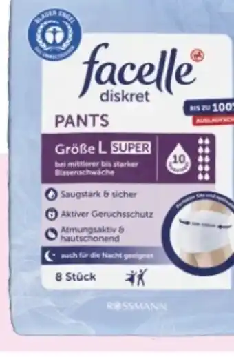 Rossmann Facelle Diskret Hygiene-Pants Super Angebot