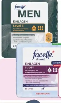 Rossmann Facelle Diskret Hygiene-Einlagen Men Angebot