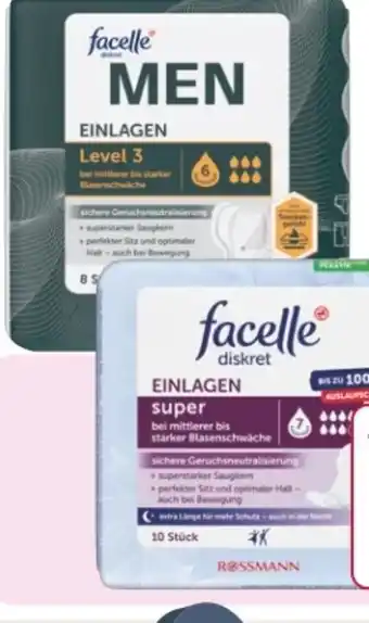 Rossmann Facelle Diskret Hygiene-Einlagen Men Angebot