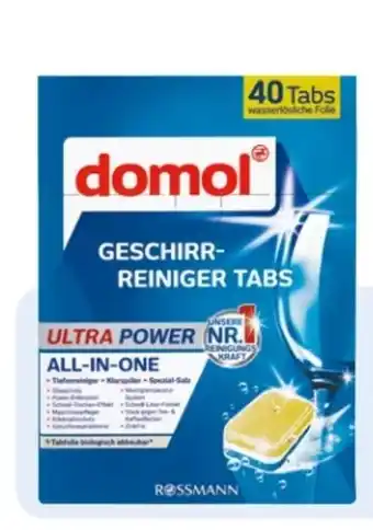 Rossmann Domol Geschirr-Reiniger Tabs Angebot