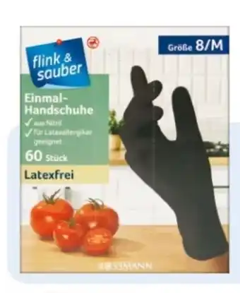 Rossmann Flink & Sauber Einmal-Handschuhe Nitril Angebot