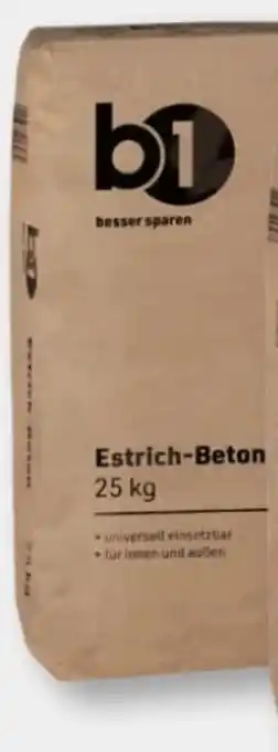 B1 Discount Baumarkt B1 Estrichbeton Angebot