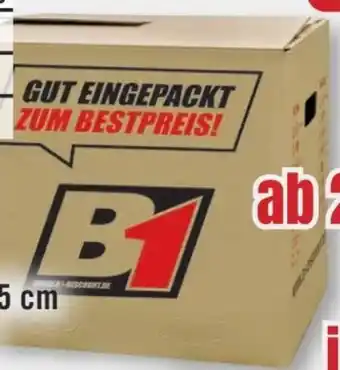 B1 Discount Baumarkt B1 Umzugskarton Angebot