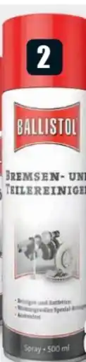 B1 Discount Baumarkt Ballistol Bremsen- und Teilereiniger Angebot