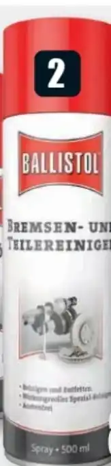 B1 Discount Baumarkt Ballistol Bremsen- und Teilereiniger Angebot