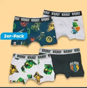 NETTO LEGO Kinder Ninjago Boxershorts 2er-Pack Angebot
