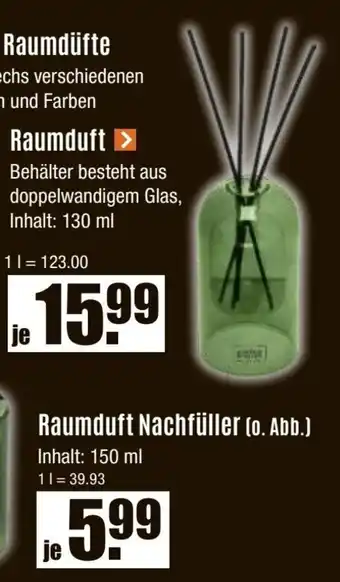 V Baumarkt SCHÖNER WOHNEN Kerzen und Raumdüfte - Raumduft Angebot