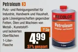 V Baumarkt RECOLOR Petroleum Angebot
