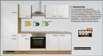 V Baumarkt Küchenzeile Avila Angebot
