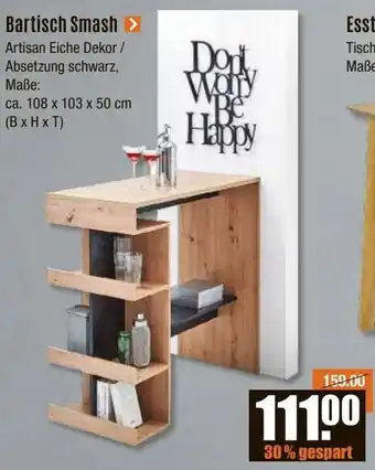 V Baumarkt Bartisch Smash Angebot