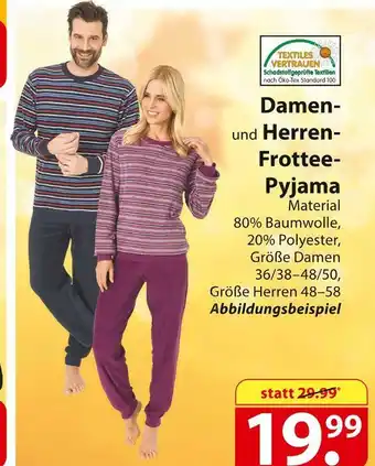 Famila Nord Ost Damen- und herren-frottee-pyjama Angebot