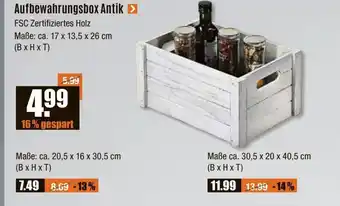 V Baumarkt Aufbewahrungsbox Antik Angebot