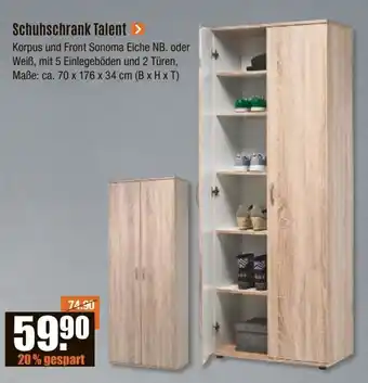 V Baumarkt Schuhschrank Talent Angebot