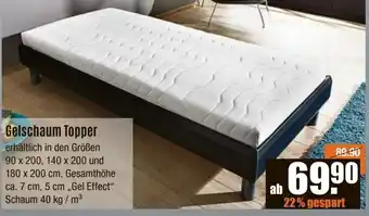 V Baumarkt Gelschaum Topper Angebot