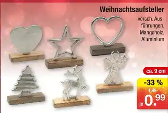 Zimmermann Weihnachtsaufsteller herz Angebot