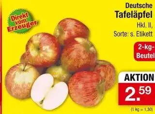 Zimmermann Deutsche tafeläpfel Angebot