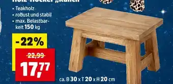 Thomas Philipps Holz-hocker 'kauch' Angebot