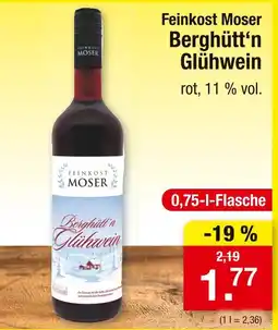 Zimmermann Feinkost moser berghütt‘n glühwein Angebot