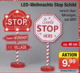 Zimmermann Led-weihnachts stop schild Angebot