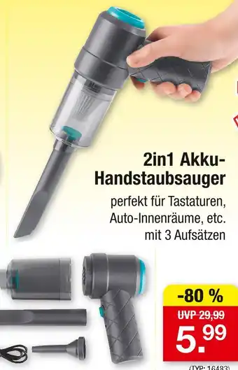 Zimmermann 2in1 akku-handstaubsauger Angebot