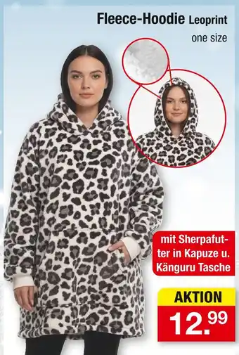 Zimmermann Fleece-hoodie leoprint Angebot